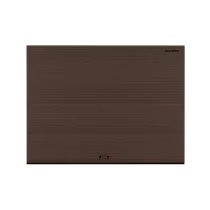 ДОРХАН Секционные ворота стальные 3200х2600 цвета RAL 8017 (коричнево-красный) с дизайном 'волна' с автоматикой