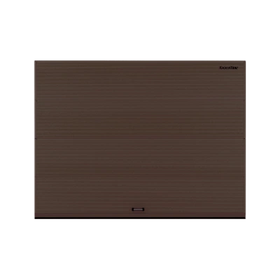 ДОРХАН Секционные ворота стальные 4800х2000 цвета RAL 8017 (коричнево-красный) с дизайном 'волна' с автоматикой ДОРХАН Секционные ворота стальные 4800х2000 цвета RAL 8017 (коричнево-красный) с дизайном 'волна' с автоматикой