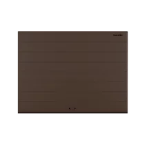 ДОРХАН Секционные ворота стальные 2300х2300 цвета RAL 8017 (коричнево-красный) с дизайном 'широкая центральная полоса' с автоматикой