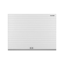 ДОРХАН Секционные ворота 2100х1800 цвета RAL 9003 (белый) с дизайном 'доска' с автоматикой